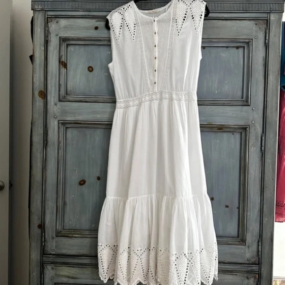 Ulla Johnson Coralie Eyelet White Dress size 2 - Picture 6 of 16